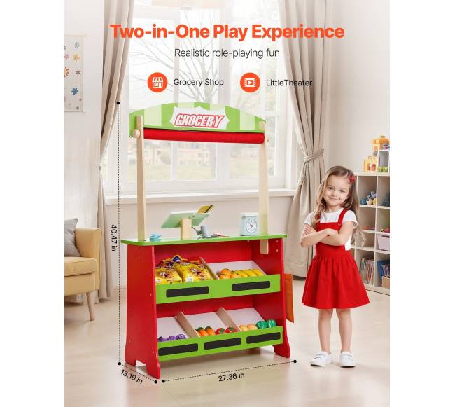 Medinis lėlės teatras ir parduotuvė vaikams1