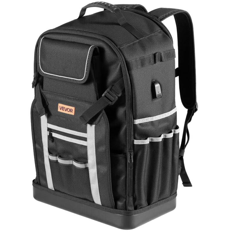 Įrankių kuprinė su 56 kišenėmis elektriko darbui0