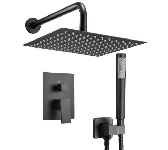 Dušo maišytuvas su kvadratiniu dušo galvute0