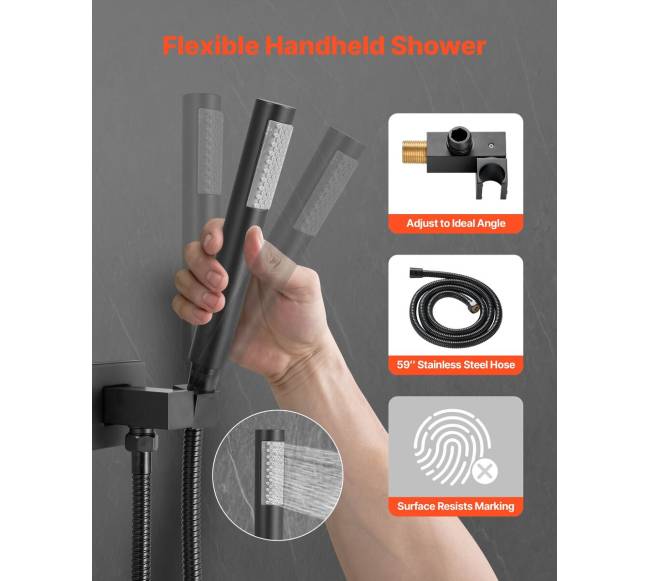 Dušo maišytuvas su kvadratiniu dušo galvute2