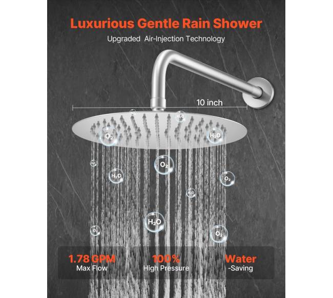 Apvalus dušo galvutės ir rankinis komplektas1