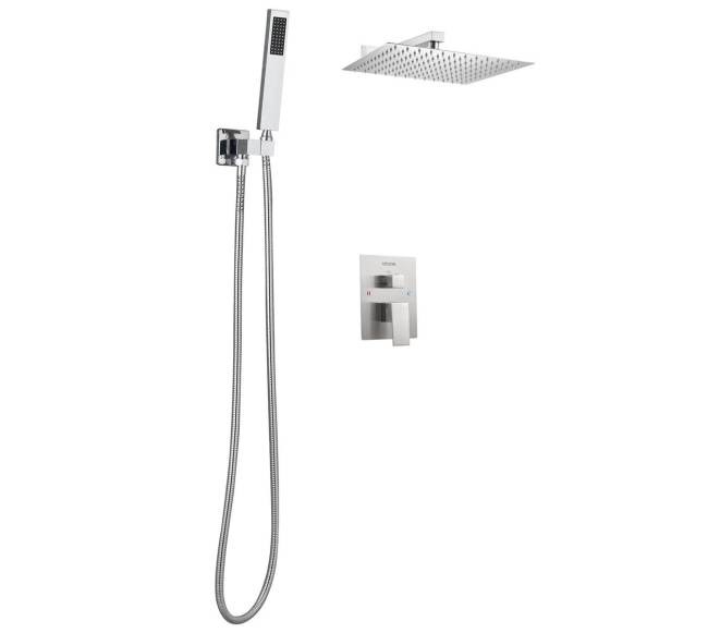 Kvadratinis dušo komplektas su lietaus galva 10"8