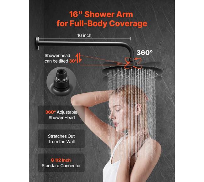 Dušo maišytuvas su apvaliu lietaus dušo komplektu3