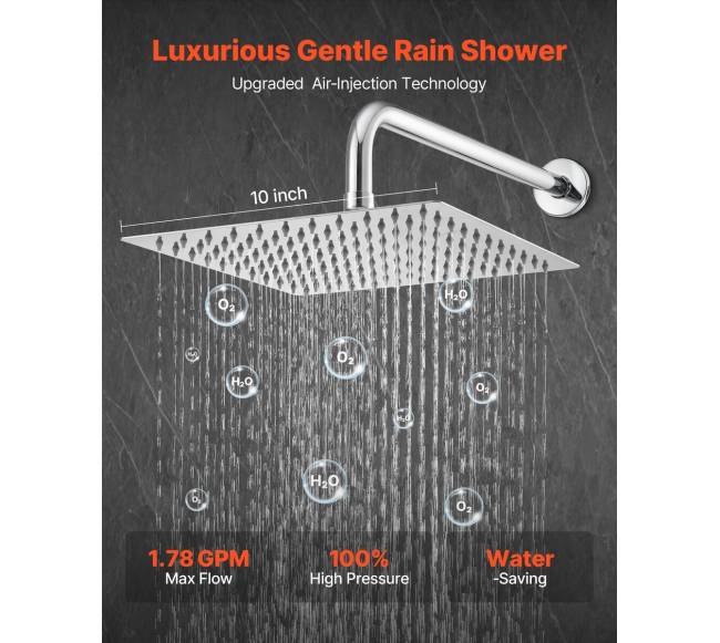 Dušo komplektas su lietaus galvute ir rankiniu dušu1