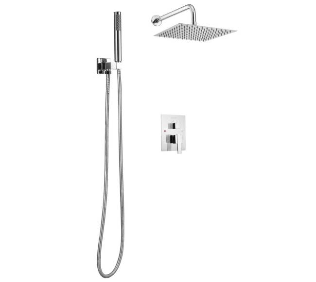 Dušo komplektas su lietaus galvute ir rankiniu dušu8