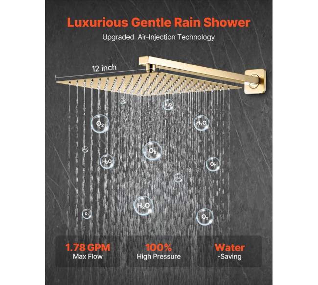 Dušo maišytuvo komplektas su lietaus galvute1