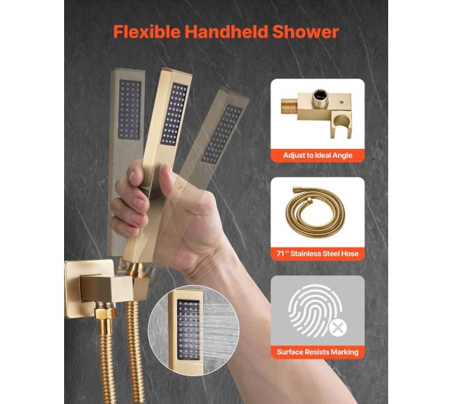 Dušo maišytuvo komplektas su lietaus galvute2