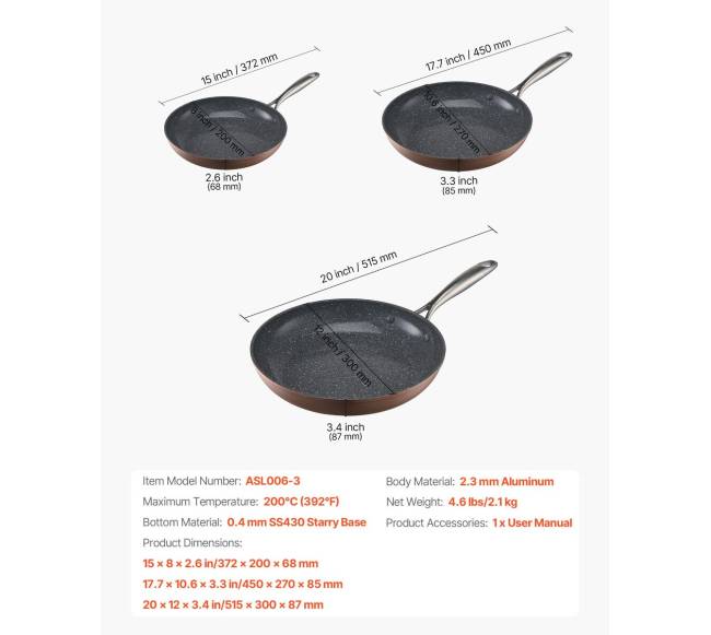 3 dalių aliuminio keptuvių rinkinys6