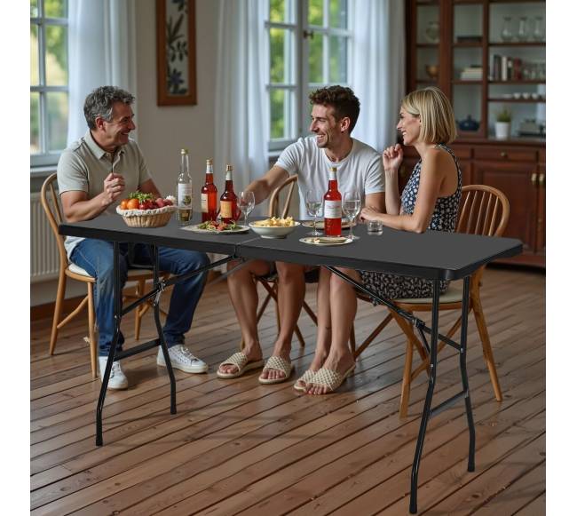 180 cm plastikinis sulankstomas stalas7