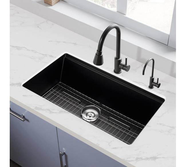 84 cm granito virtuvinė kriauklė po stalviršiu7