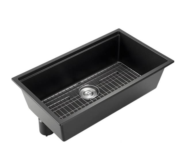 84 cm granito virtuvinė kriauklė po stalviršiu8