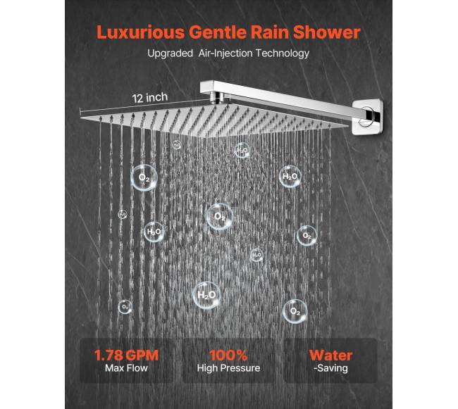 Dušo komplektas su 30 cm lietaus galva1