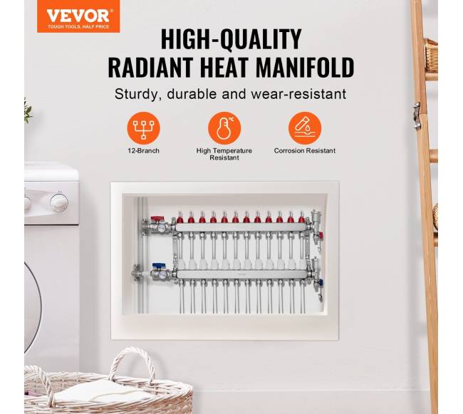 12 kilpų šilumos kolektoriaus rinkinys su PEX vamzdžiais1