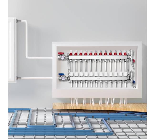 12 kilpų šilumos kolektoriaus rinkinys su PEX vamzdžiais7
