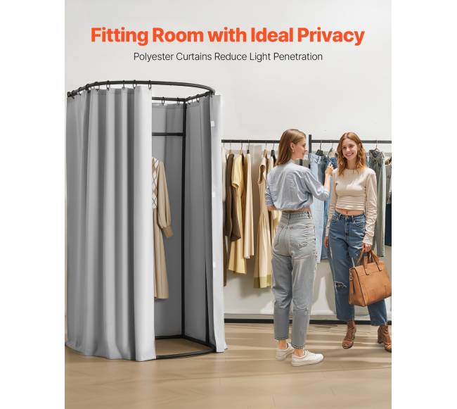 Nešiojama persirengimo kabina 100 cm pusapvalė1