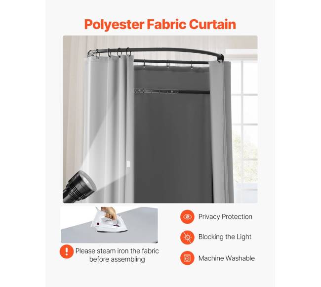 Nešiojama persirengimo kabina 100 cm pusapvalė2