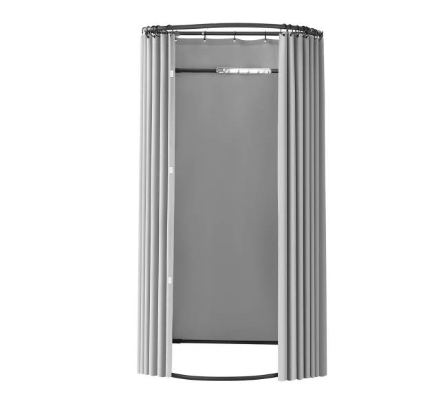 Nešiojama persirengimo kabina 100 cm pusapvalė9