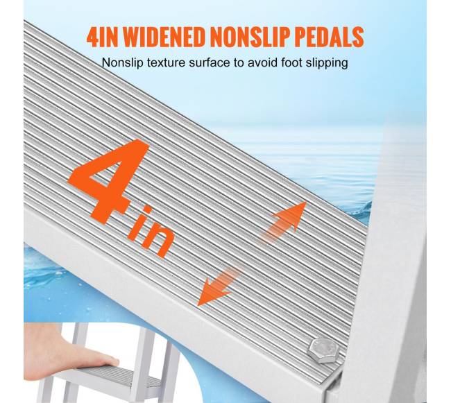 Aliuminės laiptų kopėčios su atverčiamu mechanizmu4