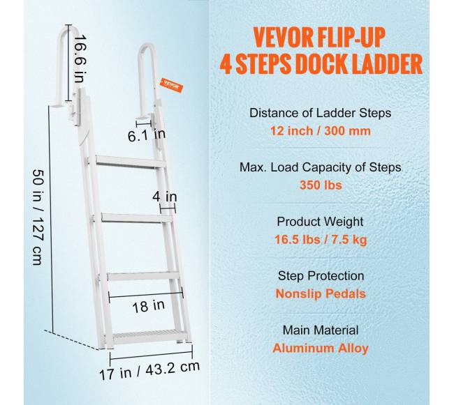 Aliuminės laiptų kopėčios su atverčiamu mechanizmu6