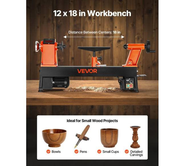 Medžio tekinimo staklės 1 AG 30 cm x 46 cm2