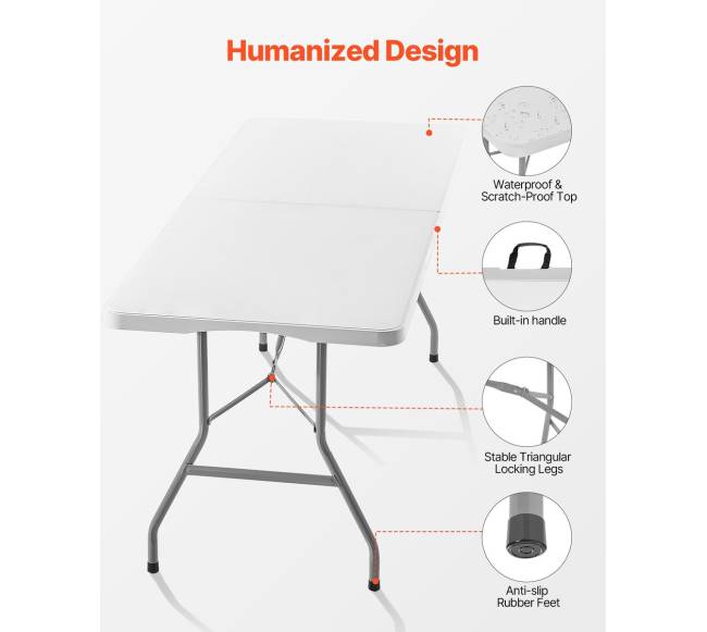 180 cm sulankstomas plastikinis lauko stalas5