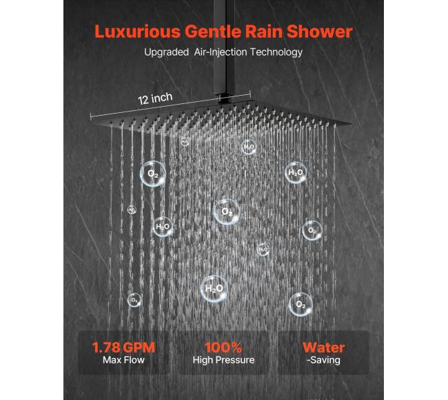 Dušo maišytuvo komplektas juodas matinė1