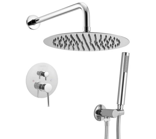 Dušo komplektas su apvaliu lietaus dušu ir rankiniu9