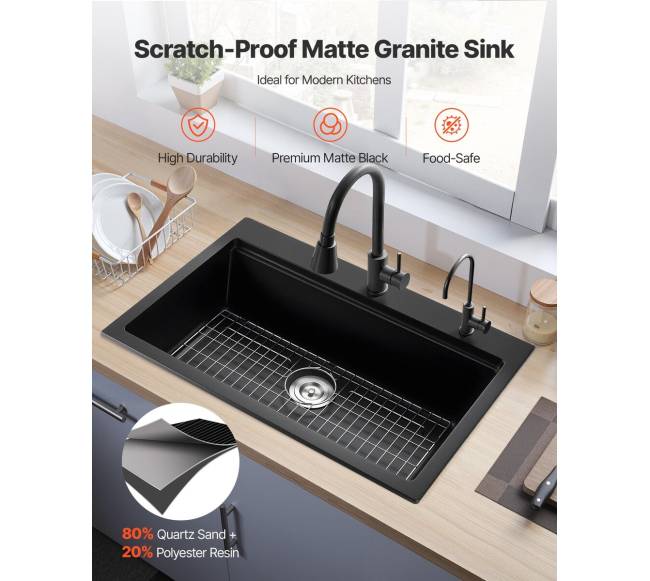 84 cm granito plautuvė virtuvei1