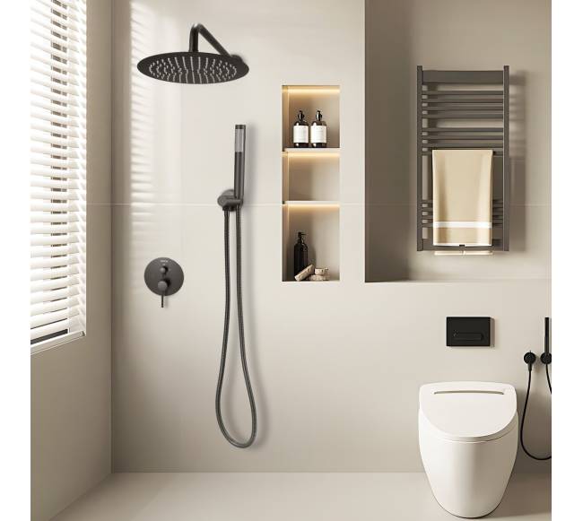 Vonios dušo komplektas su apvaliu galvučiu7