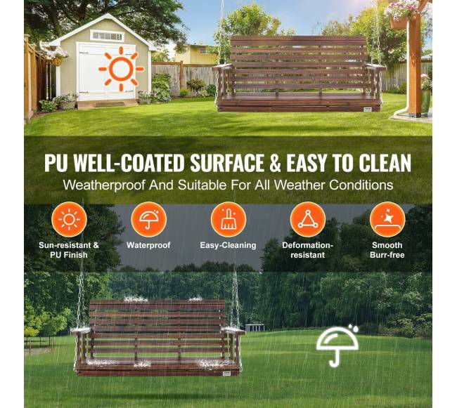 Medinis sūpynės lauko sode2