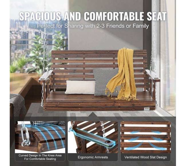 Medinis sūpynės lauko sode3