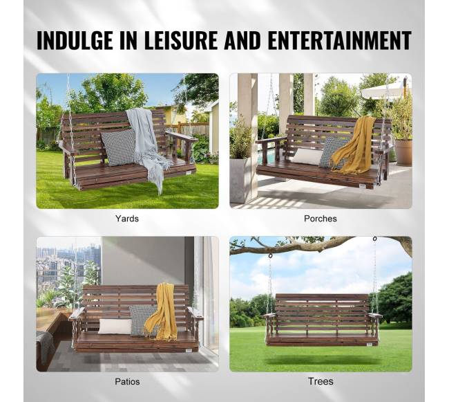 Medinis sūpynės lauko sode5