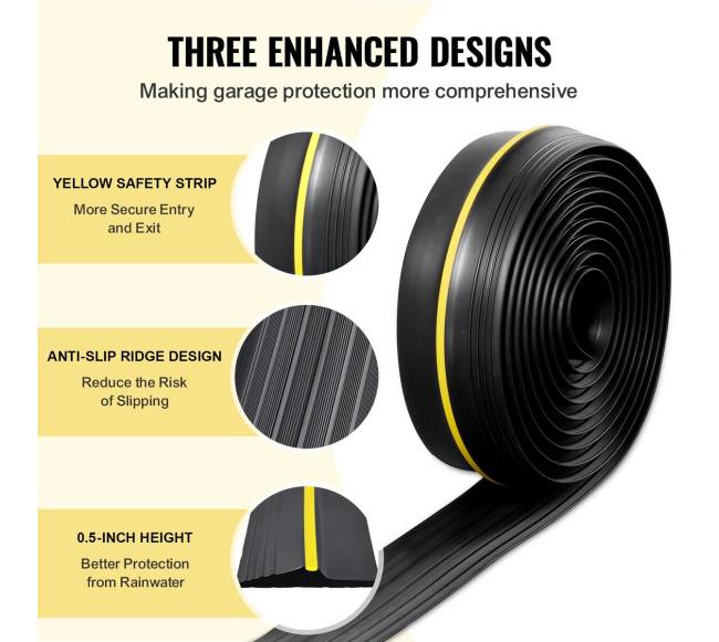 Garažo durų slenkstinukas 5 m atsparus vandeniui2