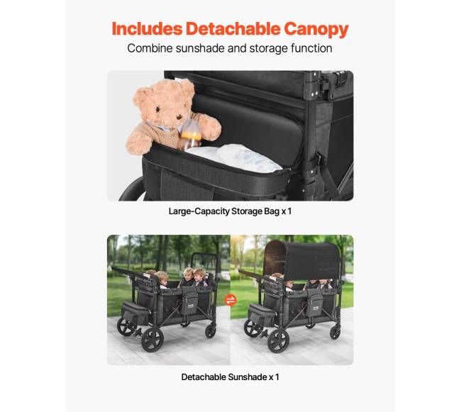 Vėžimėlis 4 vaikams stovyklavimui4