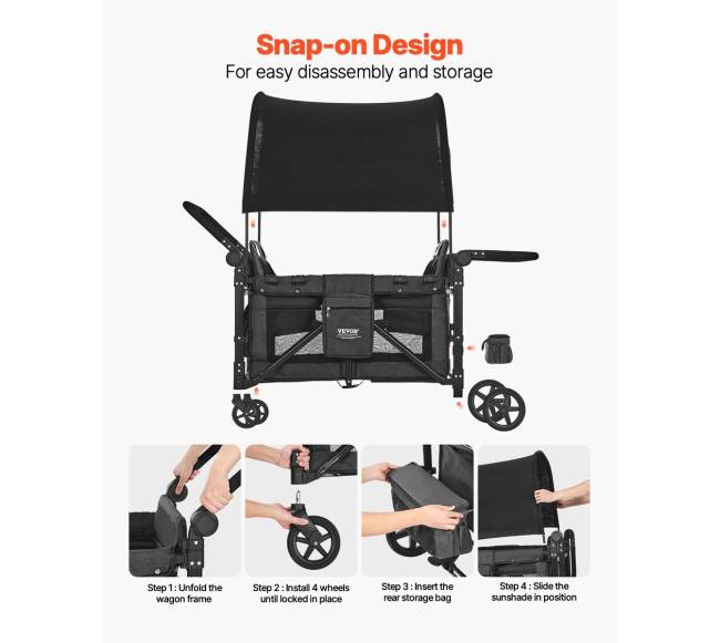 Vėžimėlis 4 vaikams stovyklavimui5