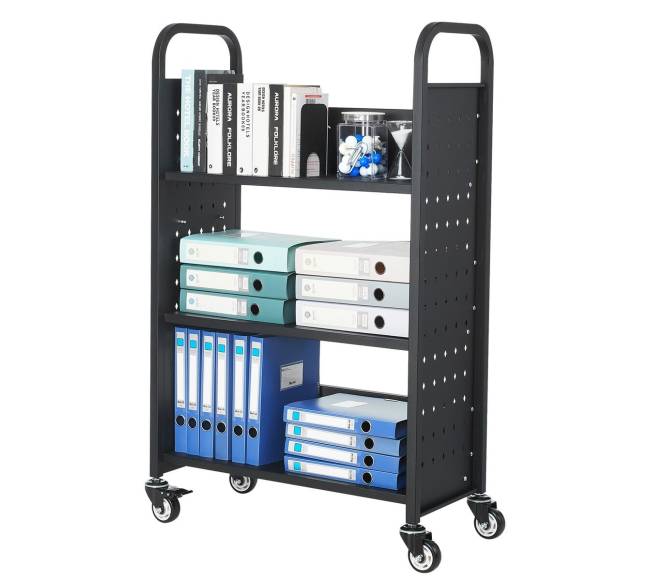 3 lygmenų vienpusis knygų vežimėlis8