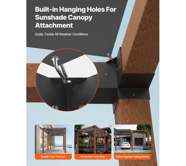 6x6 colių pergolos laikiklių rinkinys4