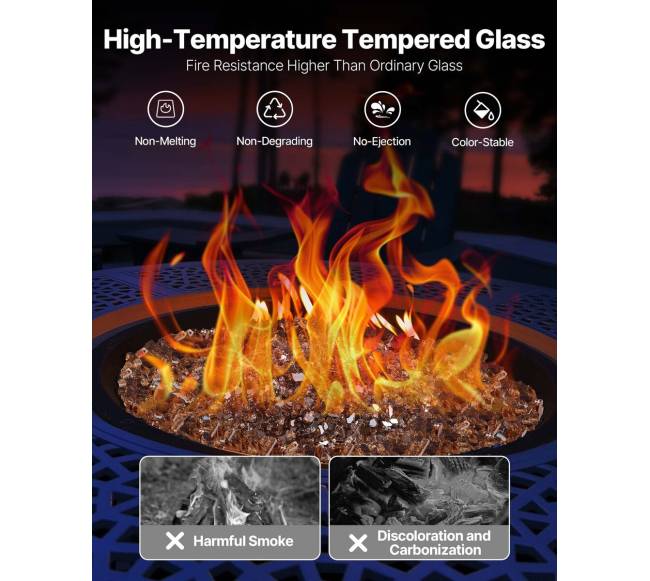 Ugniadėžės stiklo akmenukai2