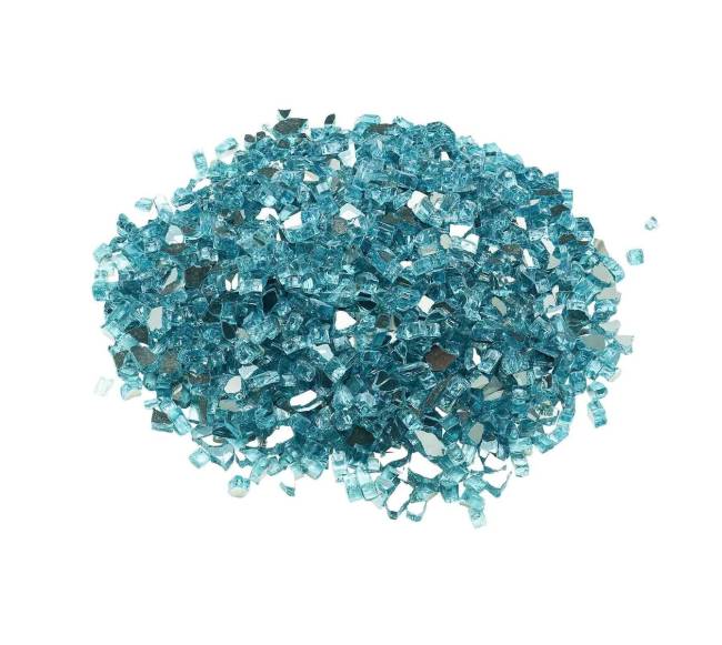 Akvamarino spalvos ugnies stiklas ugniakurui0