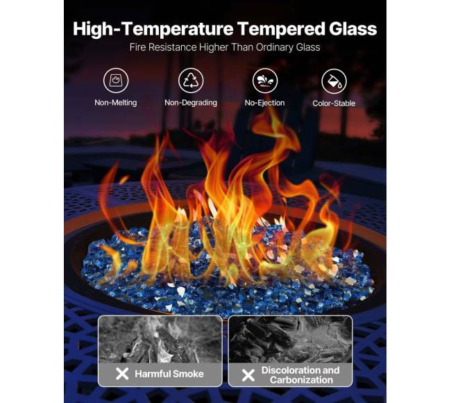 Mėlynas židinių stiklas 12,7 mm 4,5 kg2