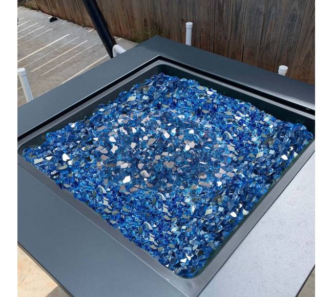 Mėlynas židinių stiklas 12,7 mm 4,5 kg7