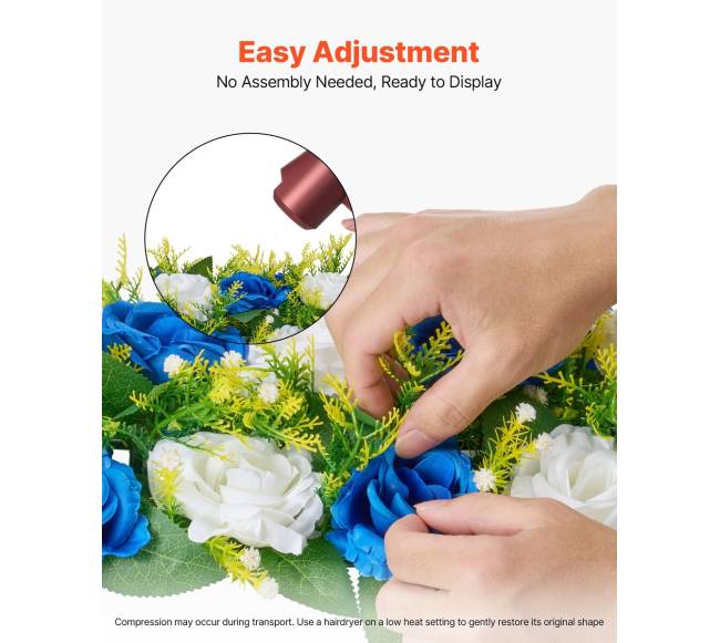 Dirbtinių gėlių puokštės vestuvių dekoracijoms4