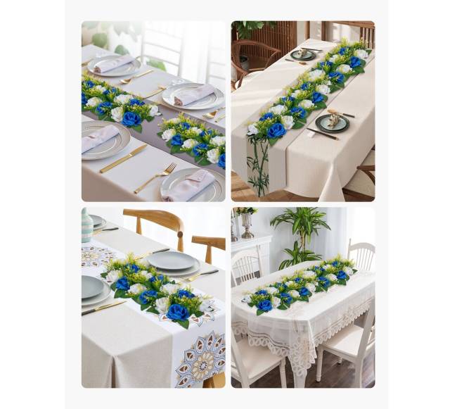 Dirbtinių gėlių puokštės vestuvių dekoracijoms6