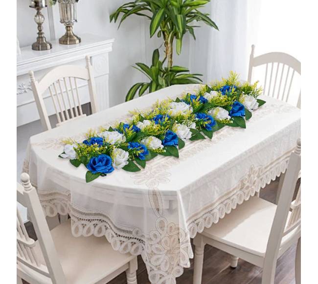 Dirbtinių gėlių puokštės vestuvių dekoracijoms7