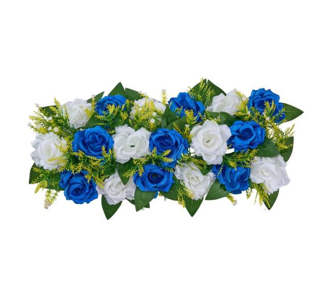 Dirbtinių gėlių puokštės vestuvių dekoracijoms9