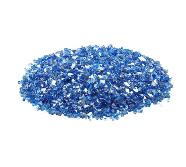 mėlynos spalvos židinys stiklo uolienos 4,5 kg10