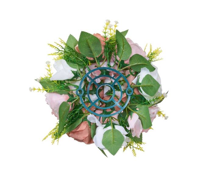 gėlių rutuliai vestuviniams centriniams staliukams 24 cm rožinis ir baltas9