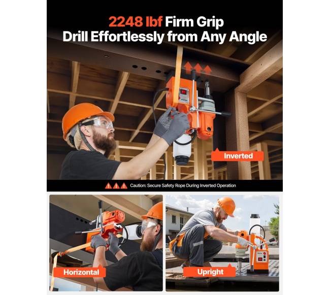 Magnetinė gręžimo mašina 1200 W, 38 mm, 900 aps.min.3