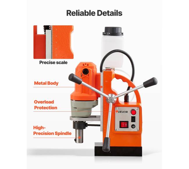 Magnetinė gręžimo mašina 1200 W, 38 mm, 900 aps.min.5