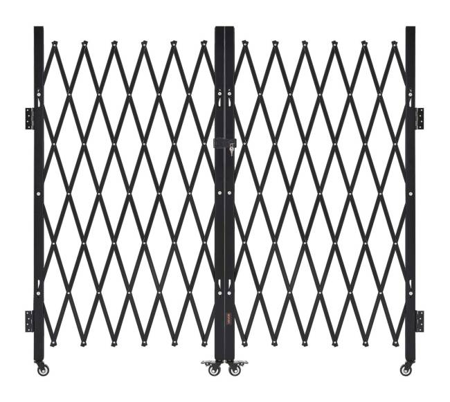 Lockable dvigubos žirklinės grotelės 320x160.5 cm0